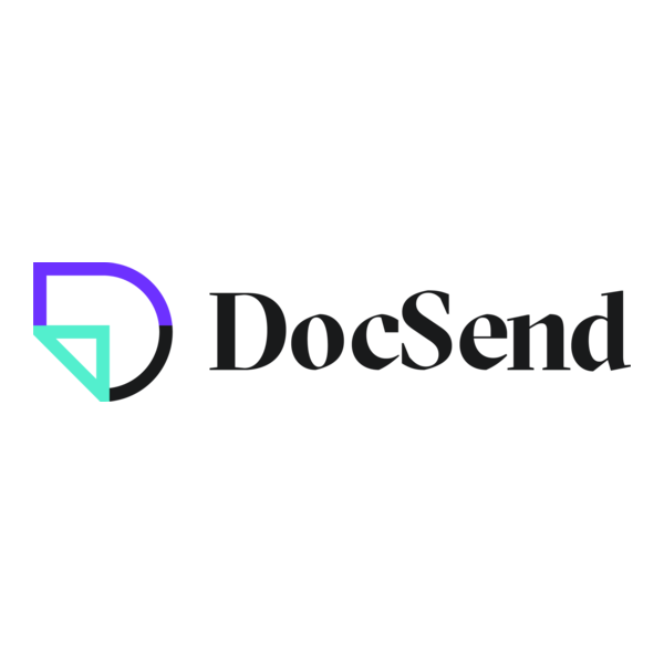 DocSend ロゴ。ドキュメント共有・トラッキングツール。